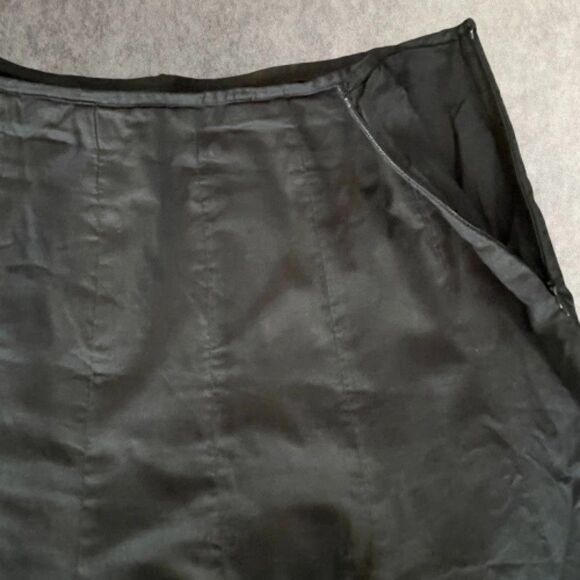 Jarbo Ultra Flare Maxi Skirt Womens Size 10 Black A Line Swing Skirt 100% Cotton - Picture 5 of 13